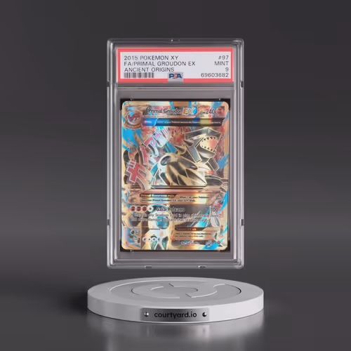2015 Pokémon XY Ancient Origins #97 Primal Groudon EX - Holo Full Art (PSA 9 MINT)