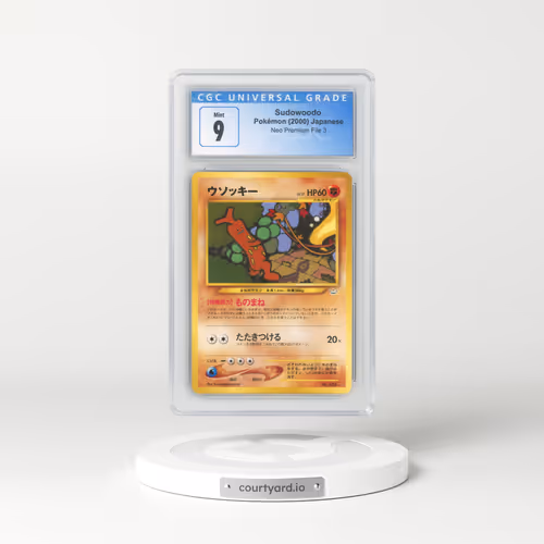 2000 Neo Premium File 3 Sudowoodo - No Rarity (CGC 9 MINT)