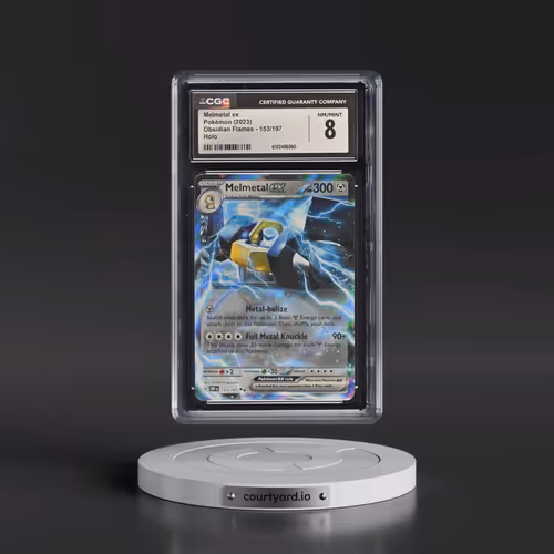 2023 Obsidian Flames - OBF EN #153/197 Melmetal ex - Holo (CGC 8 NM-MT)