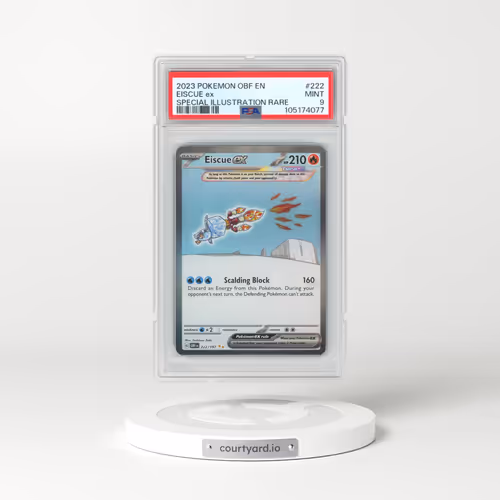 2023 Pokémon Obf EN-Obsidian Flames #222 Eiscue EX - Holo Special Illustration Rare (PSA 9 MINT)