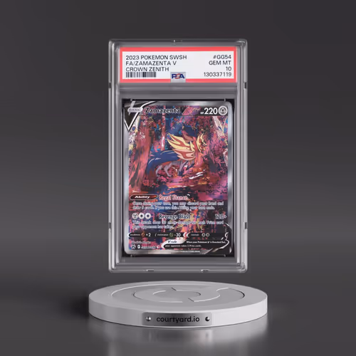 2023 Pokémon Sword and Shield Crown Zenith #GG54 Zamazenta V - Holo Full Art (PSA 10 GEM MINT)