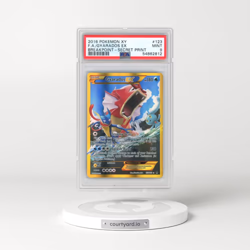 2016 Pokémon XY Breakpoint #123 Gyarados EX - Holo Full Art Secret (PSA 9 MINT)