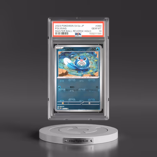 2023 Pokémon Sv2a-Pokemon 151 #060 Poliwag - Reverse Holo Master Ball (PSA 10 GEM MINT)