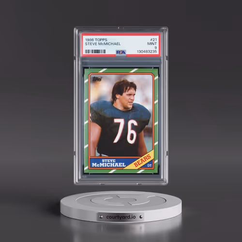 1986 Topps #21 Steve McMichael (PSA 9 MINT)