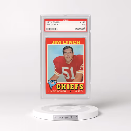 1971 Topps #232 Jim Lynch (PSA 7 NM)
