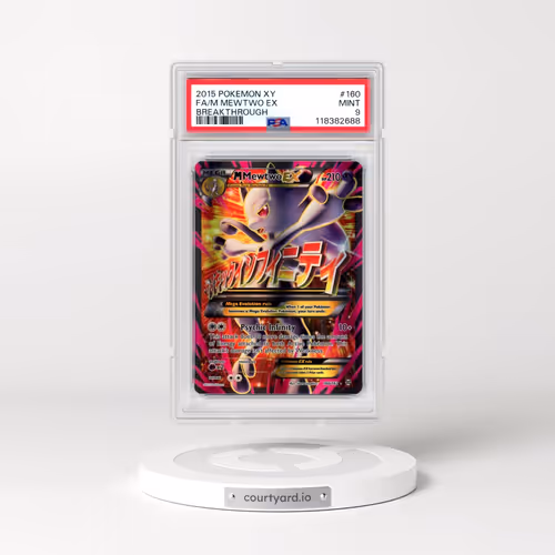 2015 Pokémon XY Breakthrough #160 M Mewtwo EX - Holo Full Art (PSA 9 MINT)