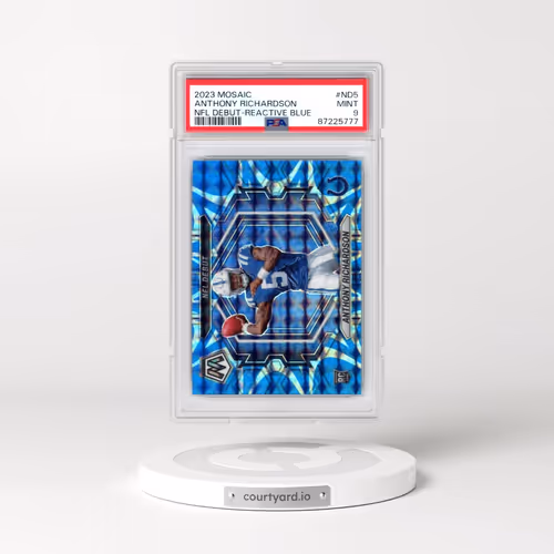 2023 Panini Mosaic NFL Debut #ND5 Anthony Richardson - Reactive Blue (PSA 9 MINT)