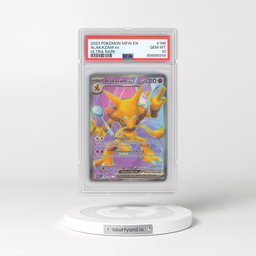 2023 Pokémon Mew EN-151 #188 Alakazam EX - Holo Ultra Rare (PSA 10 GEM MINT)