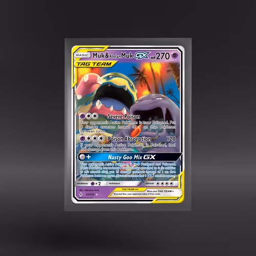 Unbroken Bonds #61/214 Muk & Alolan Muk-GX