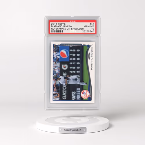 2014 Topps #42 Mariano Rivera - No Sparkle on Shoulder (PSA 10 GEM MINT)