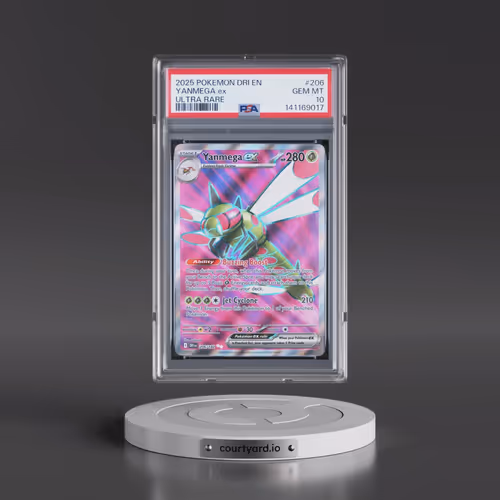 2025 Pokémon Dri EN-Destined Rivals #206 Yanmega EX - Holo Ultra Rare (PSA 10 GEM MINT)