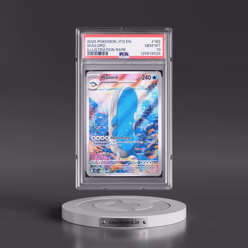 2025 Pokémon Jtg EN-Journey Together #162 Wailord - Illustration Rare (PSA 10 GEM MINT)
