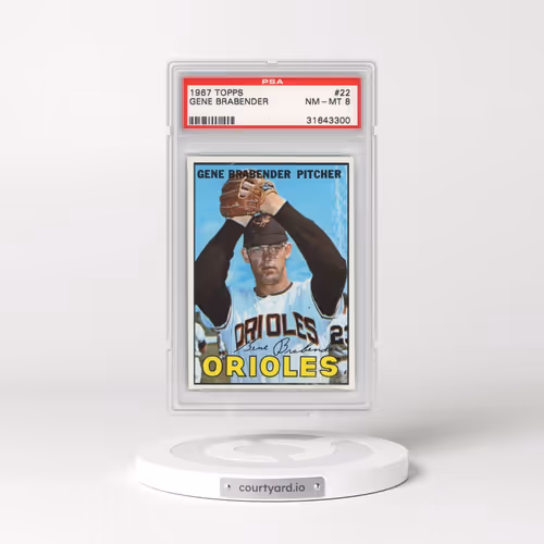 1967 Topps #22 Gene Brabender (PSA 8 NM-MT)