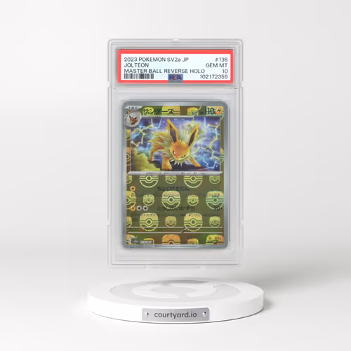 2023 Pokémon Sv2a-Pokemon 151 #135 Jolteon - Reverse Holo Master Ball (PSA 10 GEM MINT)