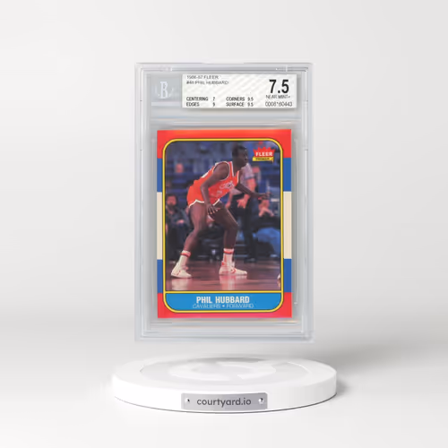 1986 Fleer #48 Phil Hubbard (BGS 7.5 NM+)