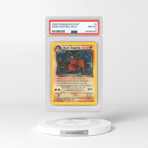 2000 Team Rocket #6 Dark Dugtrio - Holo (PSA 8 NM-MT)