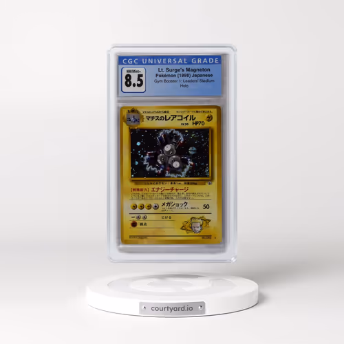 1998 Gym Booster 1: Leaders' Stadium Lt. Surge's Magneton - Holo (CGC 8.5 NM-MT+)