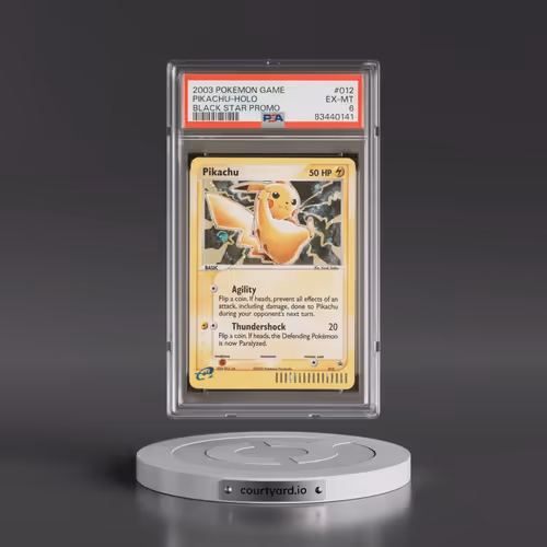 2003 Pokémon Black Star Promo #012 Pikachu - Holo (PSA 6 EX-MT)