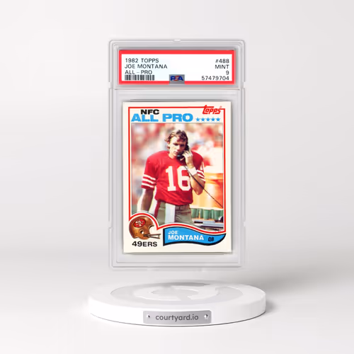 1982 Topps #488 Joe Montana - All-Pro (PSA 9 MINT)