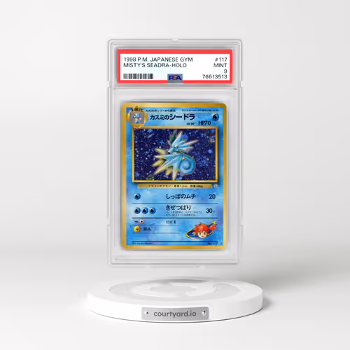 1998 Pokémon Gym #117 Misty's Seadra - Holo (PSA 9 MINT)