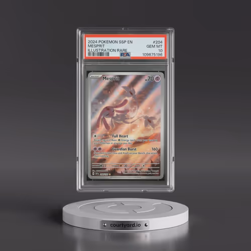 2024 Pokémon Ssp EN-Surging Sparks #204 Mesprit - Illustration Rare (PSA 10 GEM MINT)