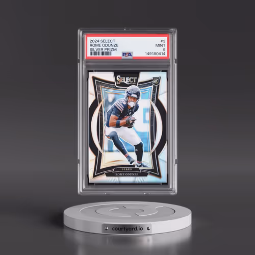 2024 Panini Select #3 Rome Odunze - Silver Prizm (PSA 9 MINT)