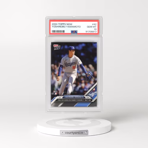2024 Topps Now #42 Yoshinobu Yamamoto (PSA 10 GEM MINT)