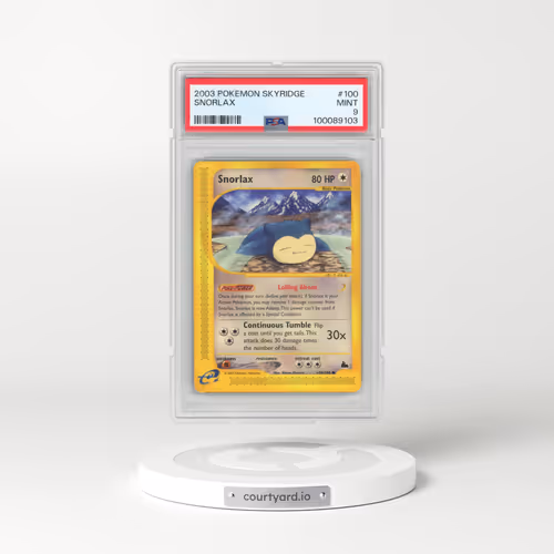2003 Pokémon Skyridge #100 Snorlax (PSA 9 MINT)