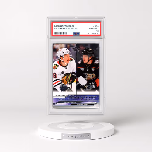 2023 Upper Deck #500 Connor Bedard/Leo Carlsson (PSA 10 GEM MINT)