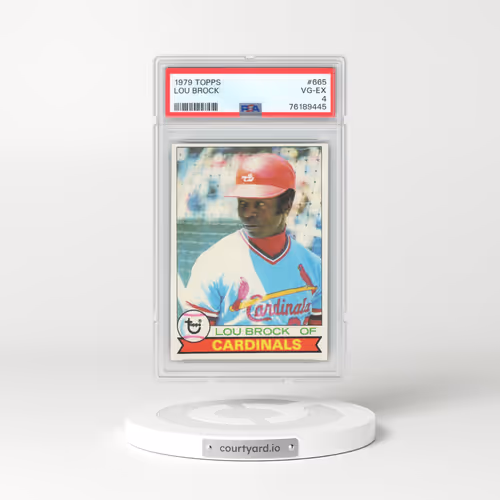 1979 Topps #665 Lou Brock (PSA 4 VG-EX)