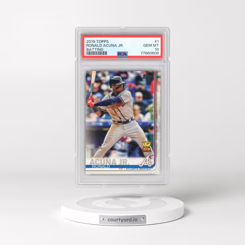 2019 Topps #1 Ronald Acuna Jr. - Batting (PSA 10 GEM MINT)