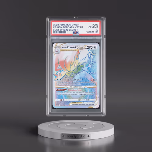 2022 Pokémon Sword & Shield Lost Origin #203 Hisuian Zoroark Vstar - Full Art Secret (PSA 10 GEM MIN
