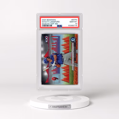 2024 Bowman Bowman Scouts' Top 100 #BTP9 Wyatt Langford (PSA 10 GEM MINT)