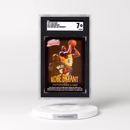 1997 Fleer #31 Kobe Bryant Million Dollar Moments