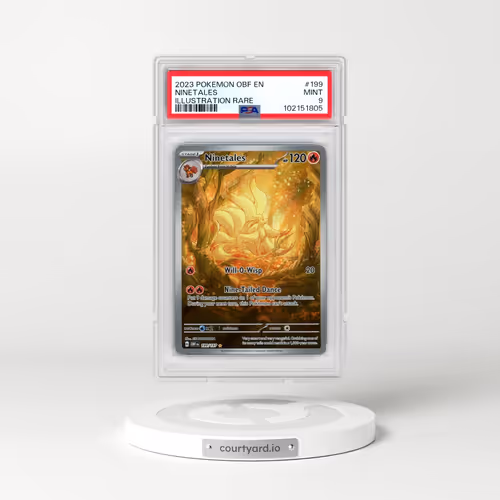 2023 Pokémon Obf EN-Obsidian Flames #199 Ninetales - Illustration Rare (PSA 9 MINT)