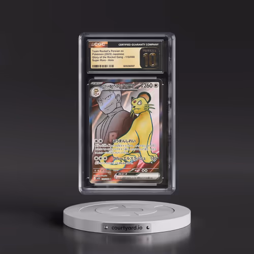 2025 Pokémon SV10-Glory of Team Rocket #118 Team Rocket's Persian EX - Holo Super Rare (CGC 10 PRIST