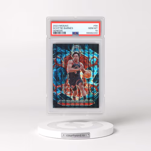 2023 Panini Mosaic #56 Scottie Barnes - Genesis (PSA 10 GEM MINT)