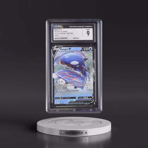 2023 Crown Zenith #037/159 Kyogre V - Holo (CGC 9 MINT)