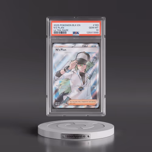 2025 Pokémon Blk EN-Black Bolt #163 N's Plan - Ultra Rare (PSA 10 GEM MINT)