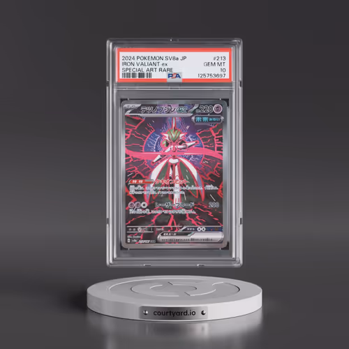2024 Pokémon Sv8a-Terastal Fest EX #213 Iron Valiant EX - Holo Special Art Rare (PSA 10 GEM MINT)