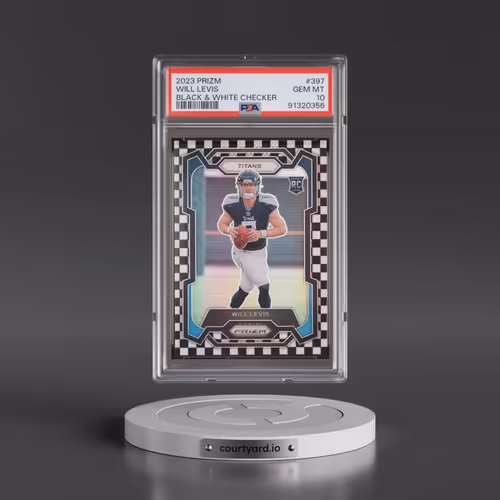 2023 Panini Prizm #397 Will Levis - Black & White Checker (PSA 10 GEM MINT)