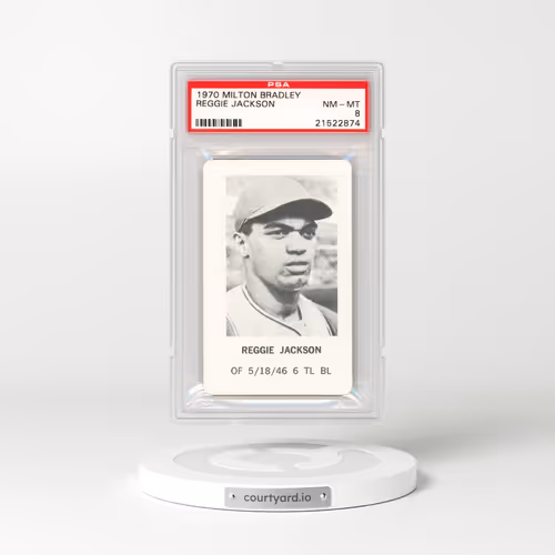 1970 Milton Bradley Reggie Jackson (PSA 8 NM-MT)