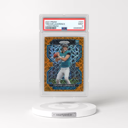 2021 Panini Prizm #331 Trevor Lawrence - Lazer Prizm (PSA 9 MINT)