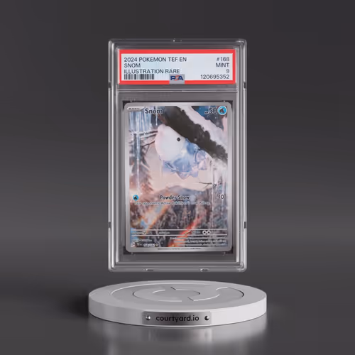 2024 Pokémon Tef EN-Temporal Forces #168 Snom - Illustration Rare (PSA 9 MINT)