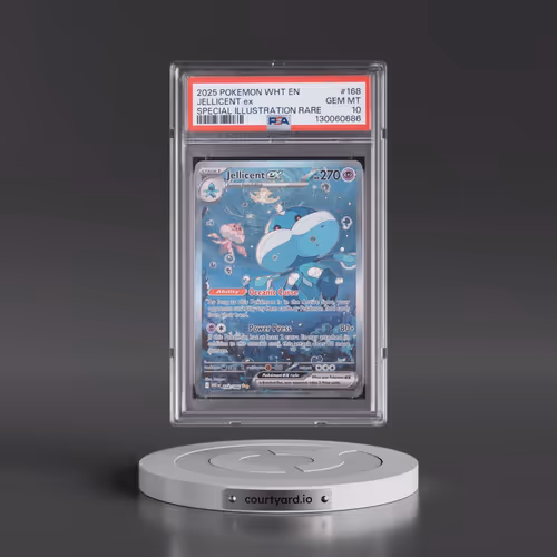 2025 Pokémon Wht EN-White Flare #168 Jellicent EX - Holo Special Illustration Rare (PSA 10 GEM MINT)