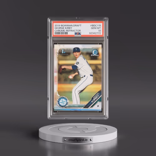 2019 Bowman Draft #BDC115 George Kirby - Chrome-Refractor (PSA 10 GEM MINT)