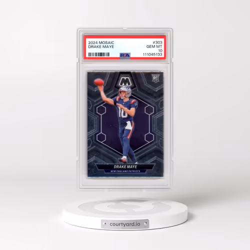 2024 Panini Mosaic #303 Drake Maye (PSA 10 GEM MINT)