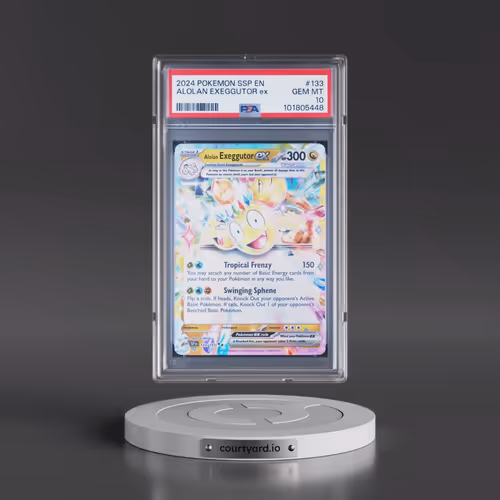 2024 Pokémon Ssp EN-Surging Sparks #133 Alolan Exeggutor EX - Holo (PSA 10 GEM MINT)