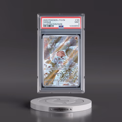 2025 Pokémon Jtg EN-Journey Together #165 Swinub - Illustration Rare (PSA 9 MINT)