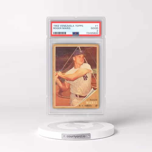 1962 Venezuela Topps #1 Roger Maris (PSA 2 GOOD)